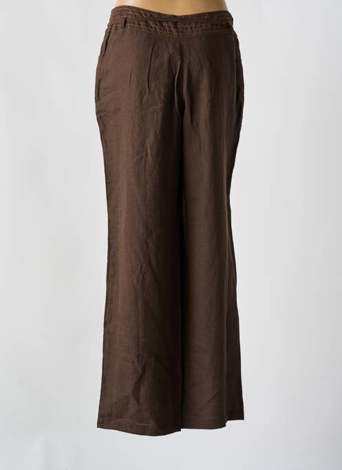 Pantalon larg maro TILBER femeie