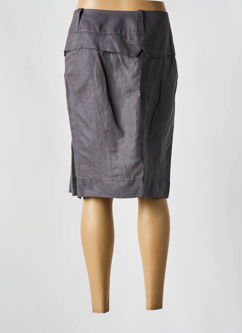 Fustă midi gri EVA KAYAN femeie