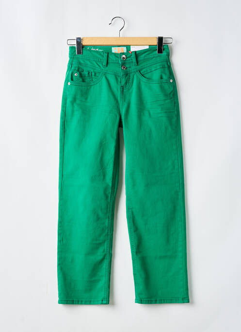 Blugi cu croială dreaptă verde STREET ONE femeie