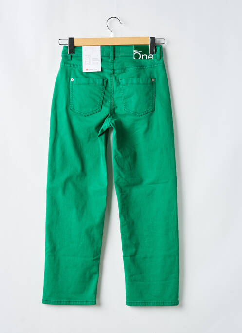 Blugi cu croială dreaptă verde STREET ONE femeie