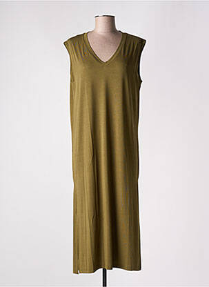 Rochie midi mâneci scurte mâneci scurte verde LOSAN femeie