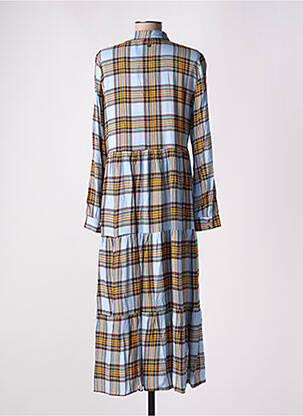 Rochie lungă mâneci lungi mâneci lungi albastru NUMPH femeie