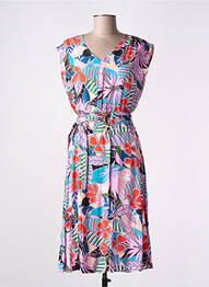 Rochie midi mâneci scurte mâneci scurte roz MADEMOISELLE YEYE femme