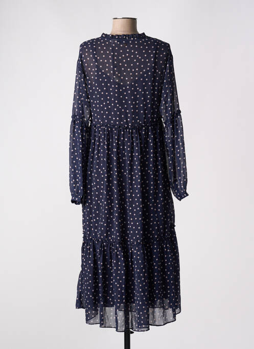 Rochie lungă albastru NUMPH femeie