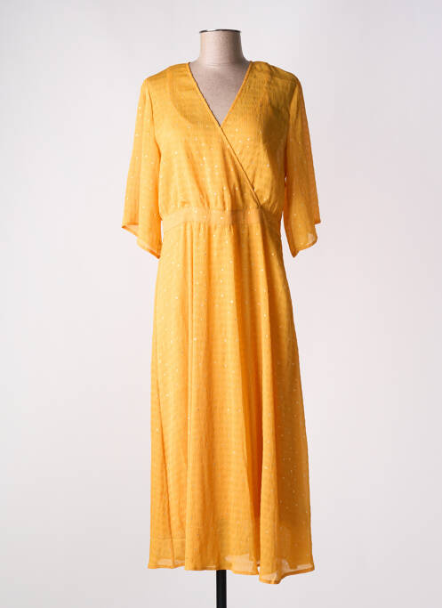 Rochie lungă galben NUMPH femeie