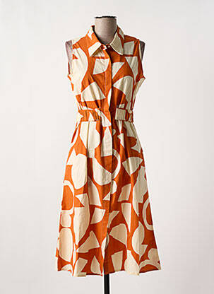 Rochie midi portocaliu COMPAÑIA FANTASTICA femeie