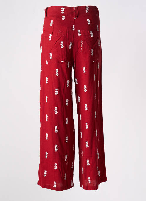 Pantalon larg roșu LOSAN femeie