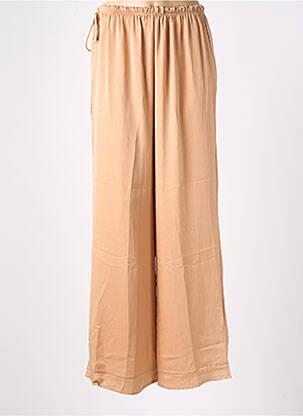 Pantalon larg bej GARDEN  femeie