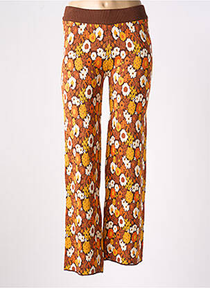 Pantalon larg maro COMPAÑIA FANTASTICA femeie