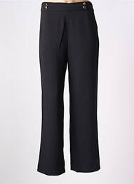 Pantalon drept elasticitate talie înaltă negru CHERRY PARIS femeie