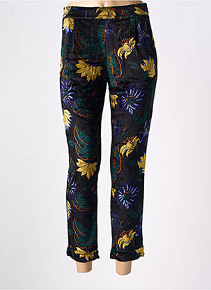 Pantalon 7/8 talie cu cleme mărime normală negru KING LOUIE femeie