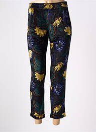 Pantalon 7/8 talie cu cleme mărime normală negru KING LOUIE femeie