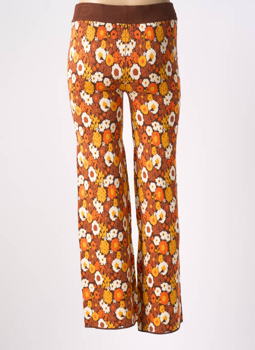 Pantalon larg maro COMPAÑIA FANTASTICA femeie