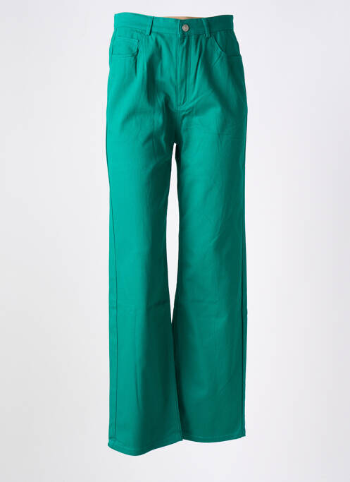 Pantalon larg verde CHERRY PARIS femeie