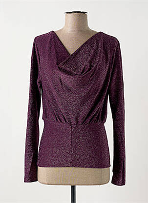 Top elasticitate mâneci lungi violet ATELIER EVÈNE femeie