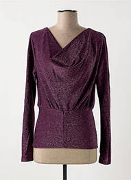 Top elasticitate mâneci lungi violet ATELIER EVÈNE femme