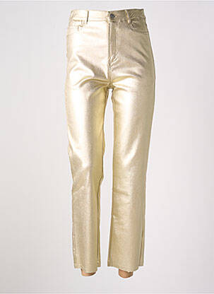 Pantalon 7/8 auriu EMILIE.K femeie