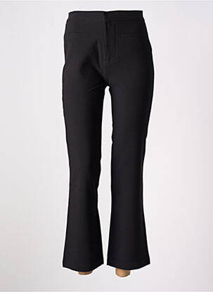 Pantalon 7/8 talie înaltă talie înaltă negru LOSAN femeie