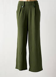 Pantalon evazat elasticitate talie înaltă verde ONLY femeie
