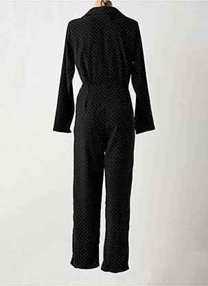 Salopetă-pantalon croială cambrată mâneci lungi negru KILKY femeie
