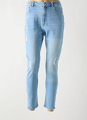 Blugi cu croială slim albastru ONLY CARMAKOMA femeie