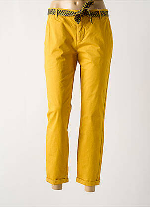 Pantalon chino galben ONLY femeie
