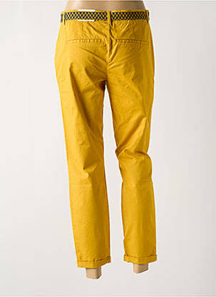 Pantalon chino țesătură poplin mărime normală galben ONLY femeie