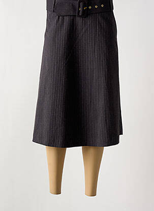 Fustă midi gri NUMPH femeie