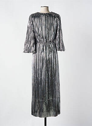 Rochie midi mâneci 3/4 mâneci 3/4 argintiu Y.A.S femeie