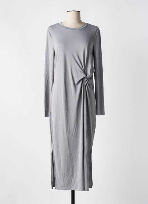 Rochie lungă gri PIECES femeie