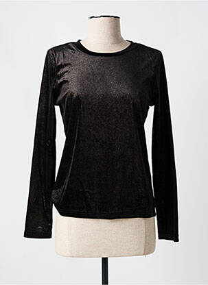 Top negru CERISE BLUE femeie