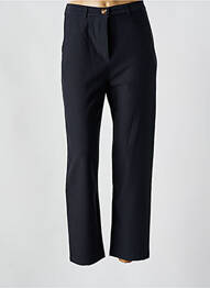 Pantalon drept talie cu cleme mărime normală albastru LA PETITE ETOILE femeie