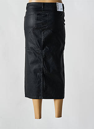 Fustă midi elasticitate negru PIECES femeie