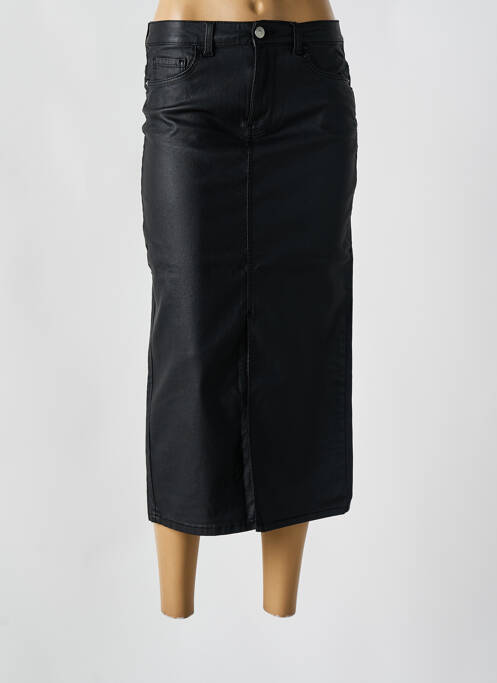 Fustă midi negru PIECES femeie