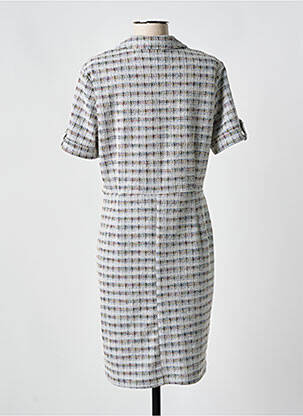 Rochie midi mâneci scurte mâneci scurte albastru MISS TIC femeie