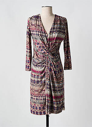 Rochie scurtă mâneci lungi mâneci lungi violet MISS TIC femeie