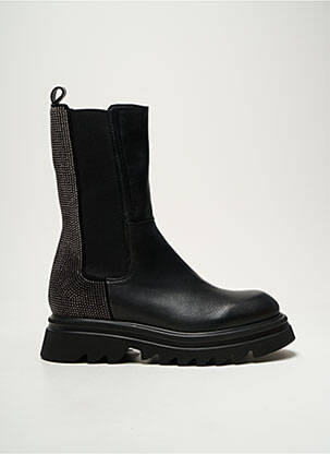 Botine/ghete material neted toc de 4 la 6 cm negru FRU.IT femeie