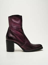 Botine/ghete material neted toc de 4 la 6 cm violet STRATEGIA femeie