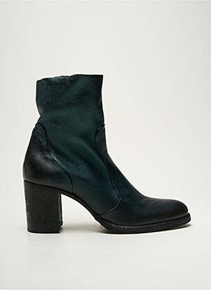 Botine/ghete material neted toc de 4 la 6 cm verde STRATEGIA femeie