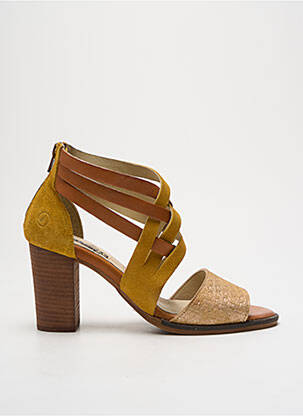 Sandale/Pantofi decupați galben CASTA femeie