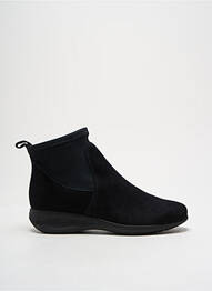 Botine/ghete vârf rotund toc plat până la 3 cm negru HIRICA femme