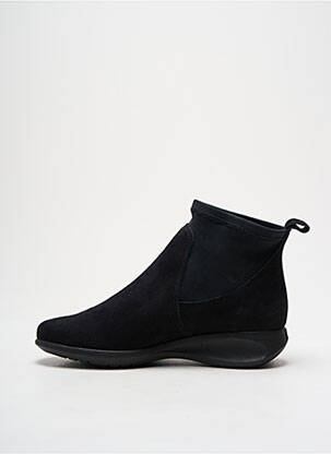 Botine/ghete vârf rotund toc plat până la 3 cm negru HIRICA femeie