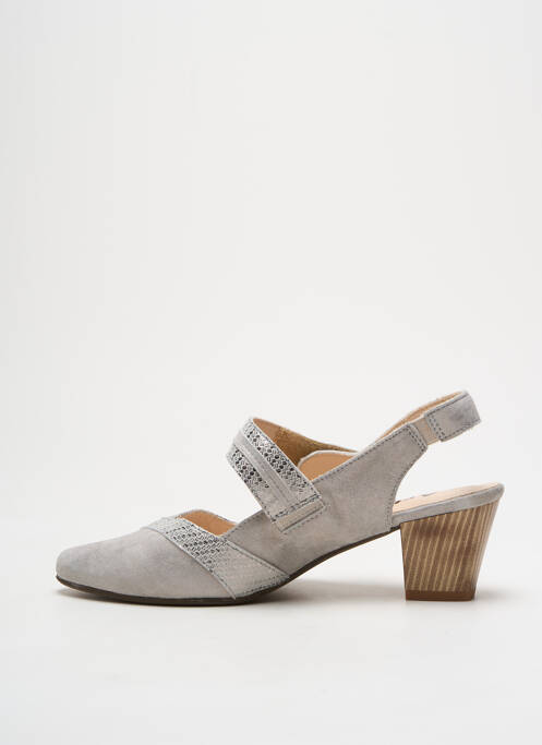 Sandale/Pantofi decupați argintiu ARTIKA SOFT femeie