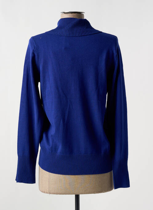 Pulover cu guler înalt albastru MICHA femeie