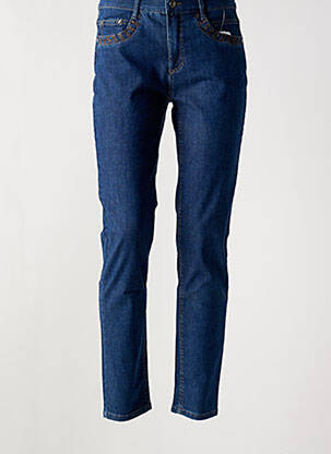 Blugi cu croială slim albastru ANNA MONTANA femeie