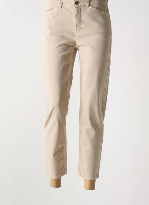 Blugi cu croială slim bej ANNA MONTANA femeie