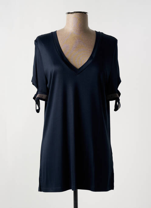 Tunică mâneci scurte albastru LAUREN VIDAL femeie