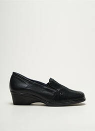 Mocasini țesătură satinată toc de 4 la 6 cm negru PEDRO TORRES femme
