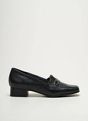 Mocasini material neted toc plat până la 3 cm negru ARTIKA SOFT femeie