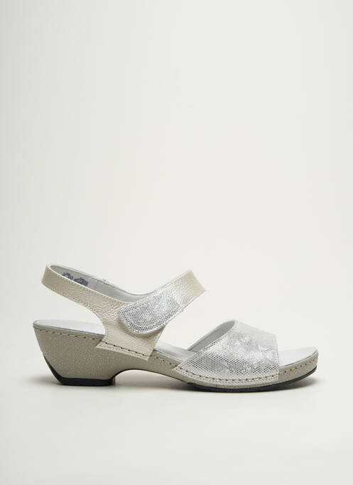 Sandale/Pantofi decupați argintiu SUAVE femeie